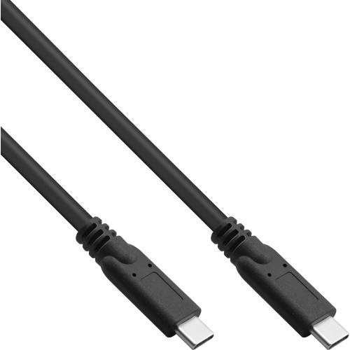 InLine® USB 3.2 Gen.1x2 Kabel, USB-C Stecker/Stecker, schwarz